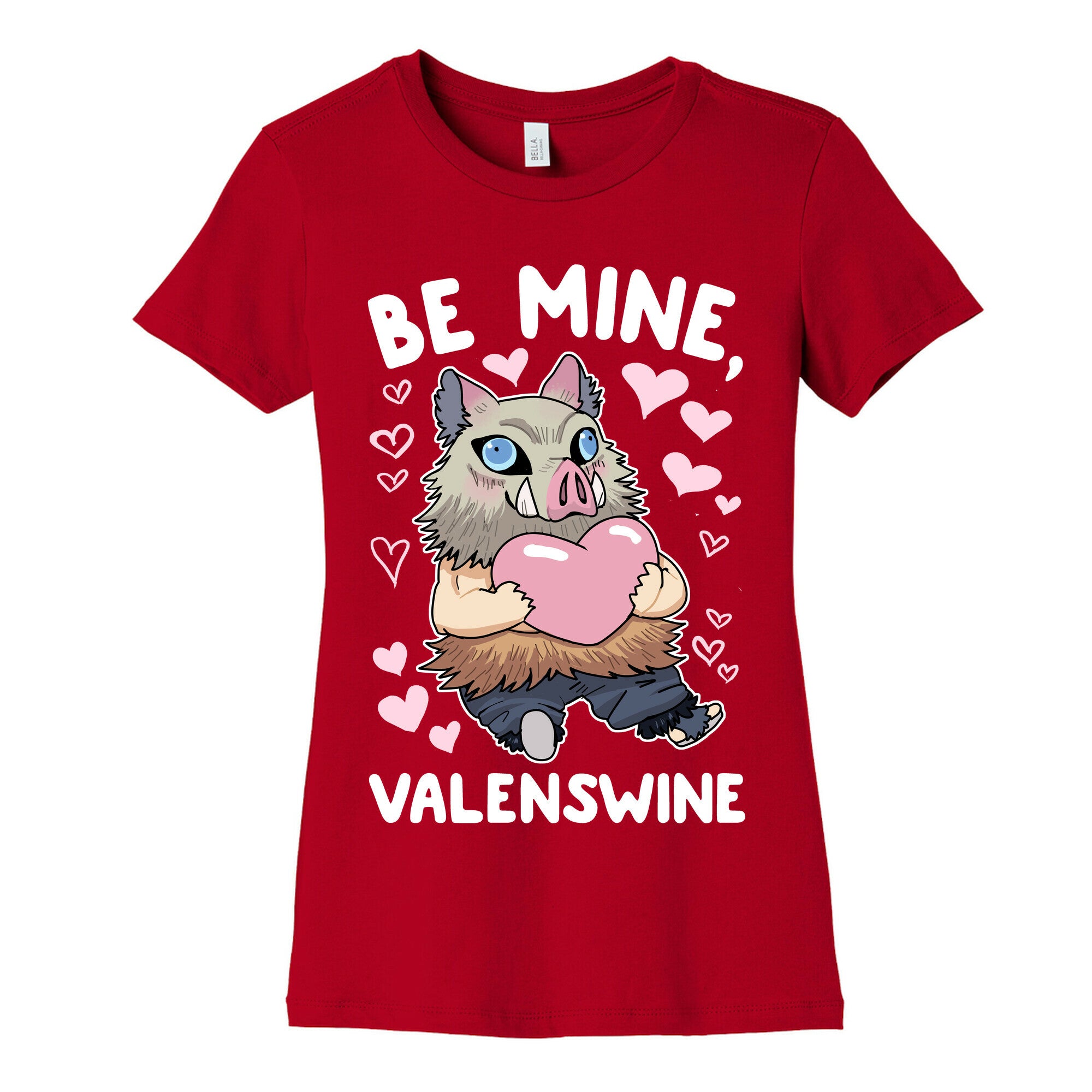 Be Mine, Valenswine Women's Cotton Tee